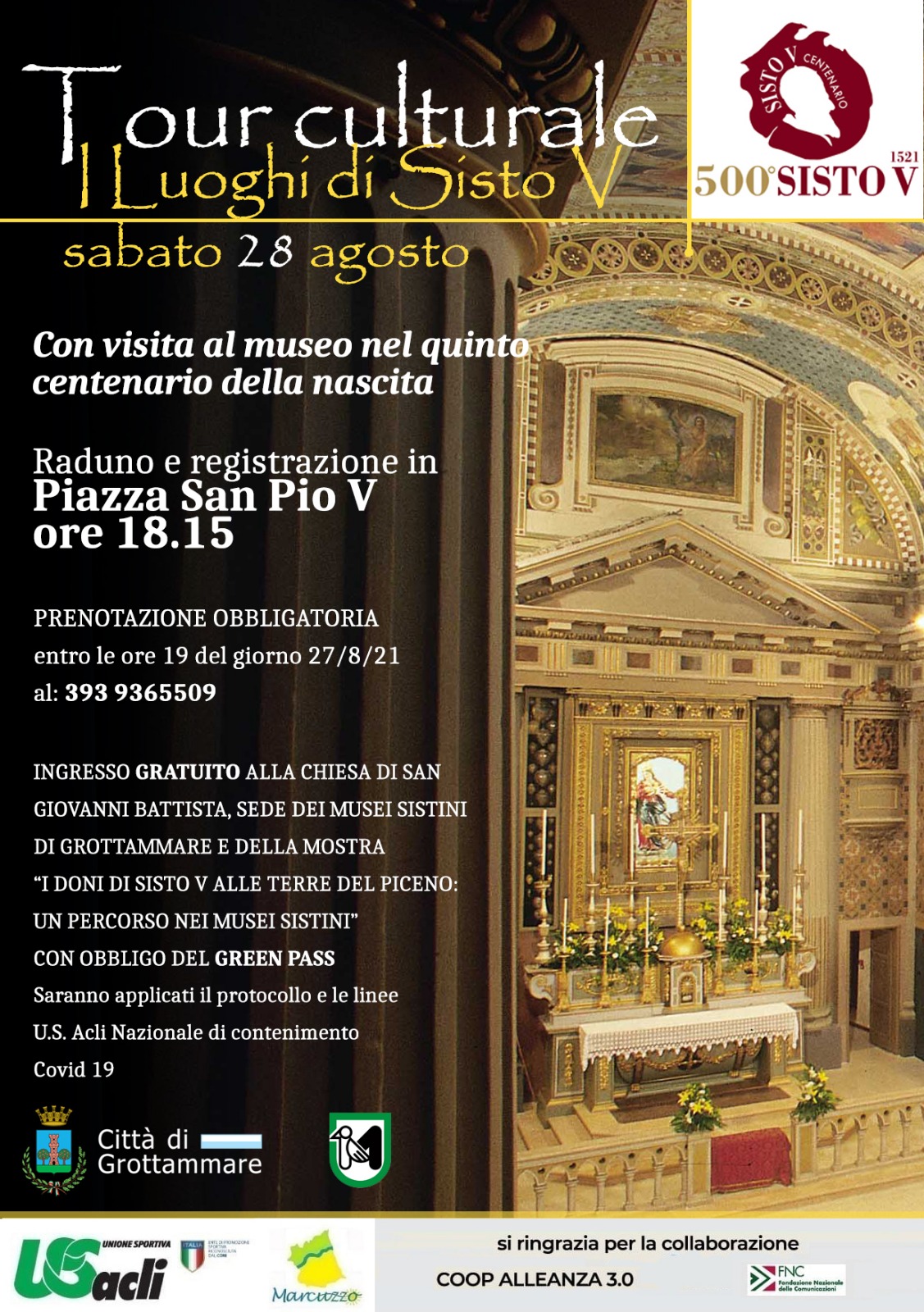 Tour culturale: i luoghi di Sisto V 