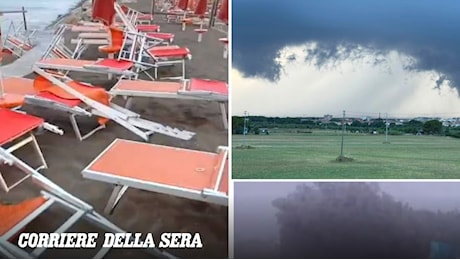 Vento forte e temporali in Toscana, danni e downburst sulla costa