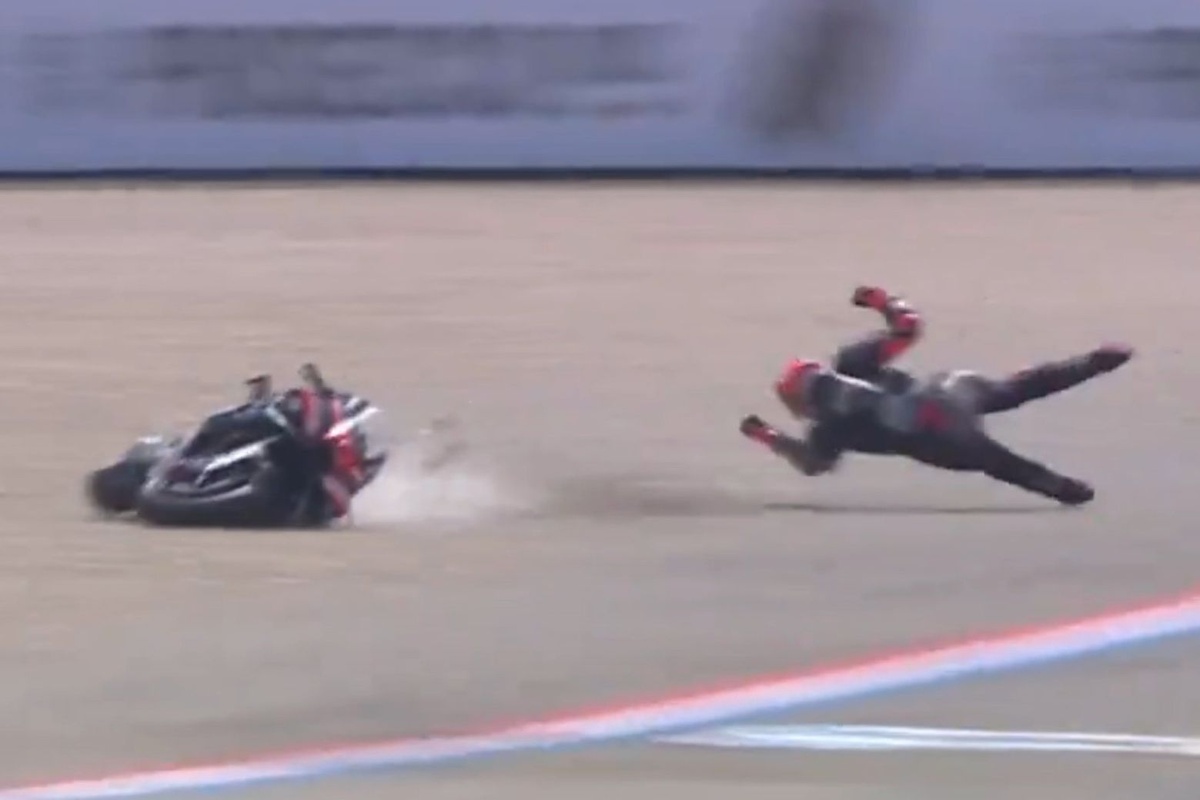 MotoGP | Bezzecchi sull'incidente di Assen: Giù a 200 km/h. Una delle peggiori cadute della mia carriera