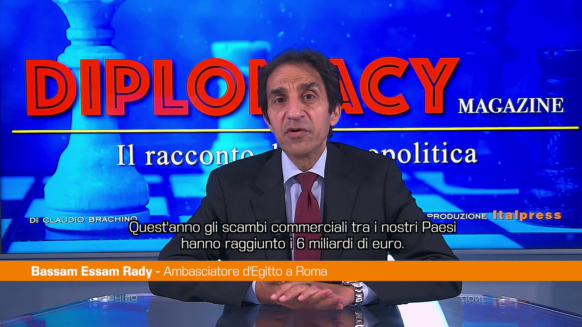 Ambasciatore Rady Cooperazione economica Italia-Egitto è ricca di opportunità