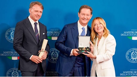 “Chicco” Cerea Maestro dell’Arte della Cucina Italiana: premiato da Giorgia Meloni