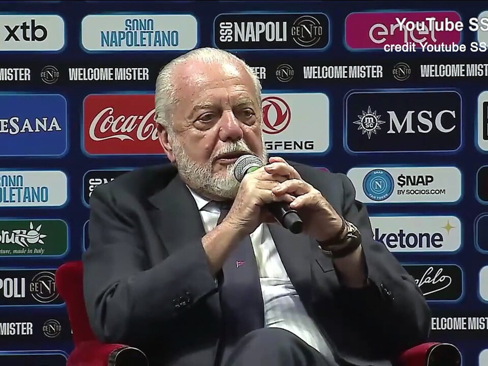 De Laurentiis: Allegri l'ho chiamato più volte in passato