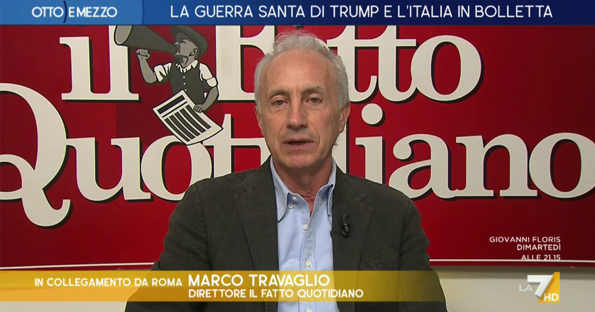 Travaglio a La7: “I grandi successi di Meloni sono catastrofi travestite, il suo governo non sa da che parte girarsi per trovare qualche soldo”