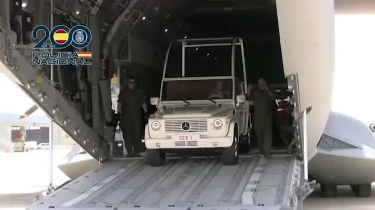 La papamobile arriva a Madrid a pochi giorni dalla visita del Papa - L'Unione Sarda.it