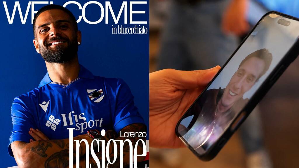 Sampdoria, le prime parole di un motivato Insigne. Poi il siparietto con Di Pardo