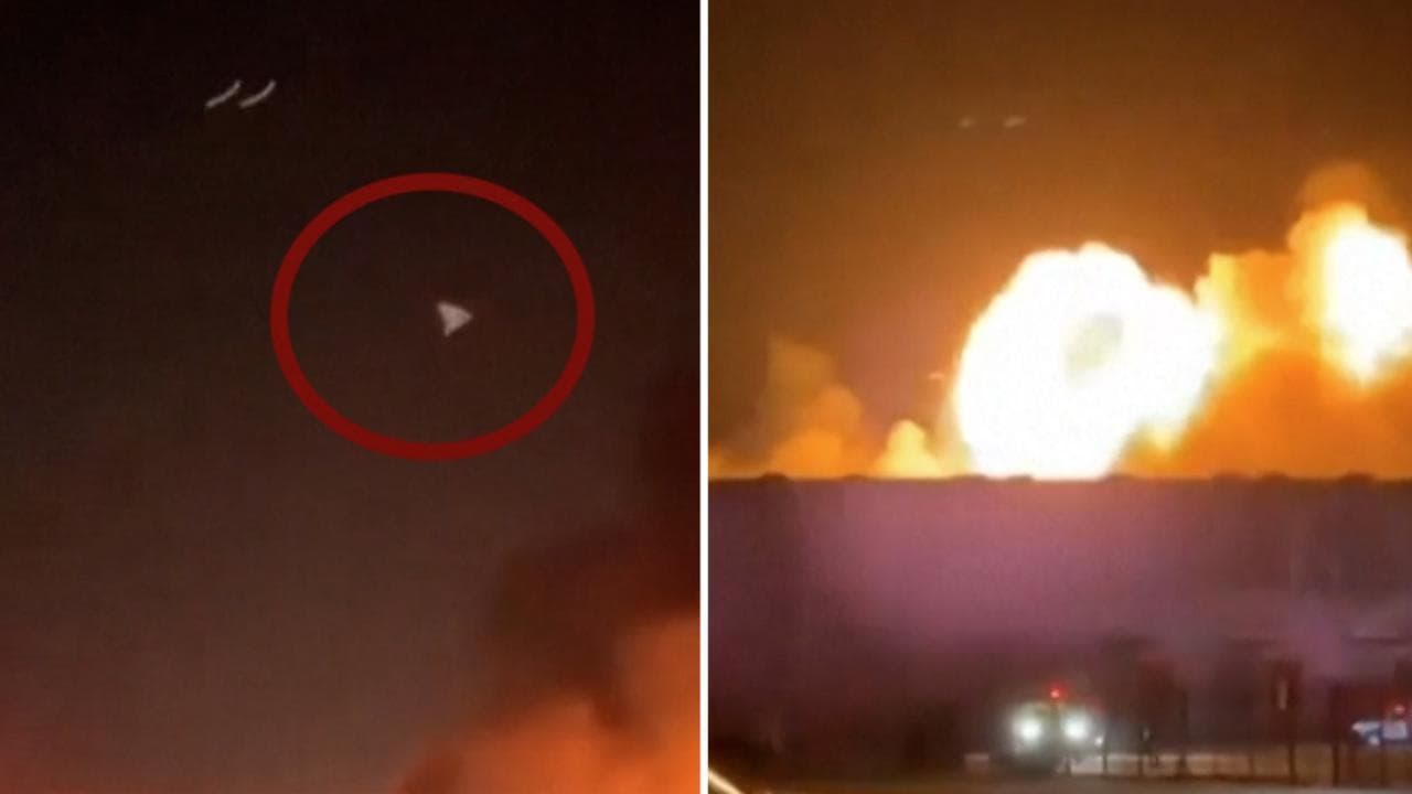 Kuwait, drone iraniano colpisce un magazzino nel porto di Al Shuaiba: il momento dell'impatto