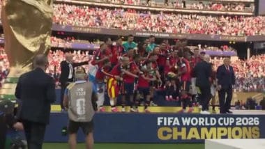 Mondiali, Trump consegna la coppa alla Spagna