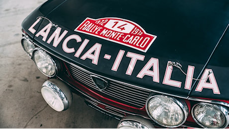 La Lancia Fulvia HF numero 14, l'auto del trionfo al Rally di Monte-Carlo del 1972, torna protagonista nel Principato
