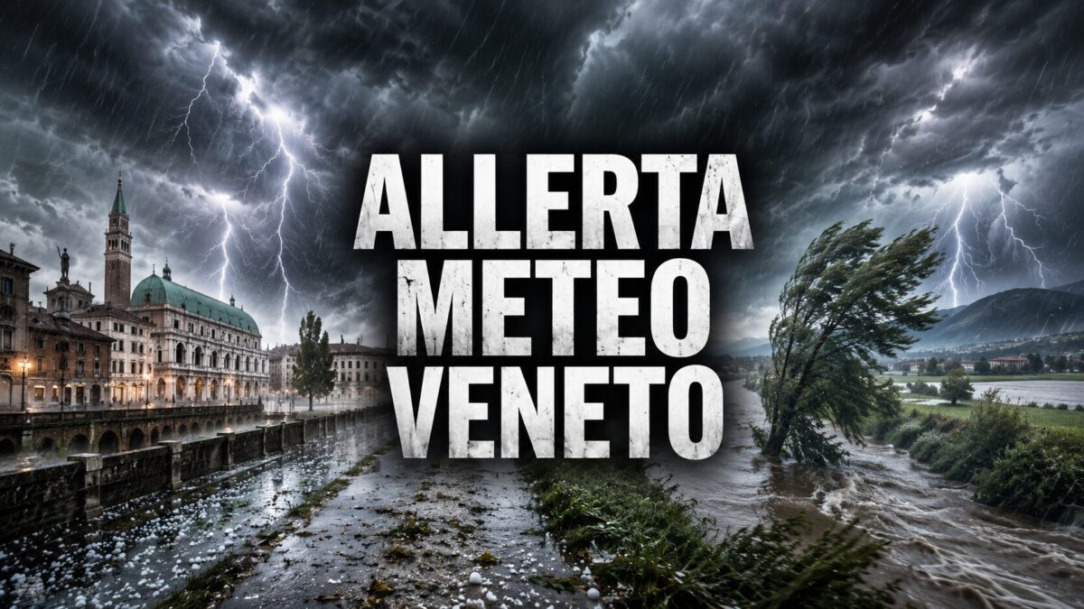 Allerta meteo Veneto, scatta il livello giallo per temporali e rischio idrogeologico
