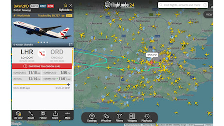 Volo British Airways Londra-Chicago in emergenza: Boeing perde quota e torna indietro
