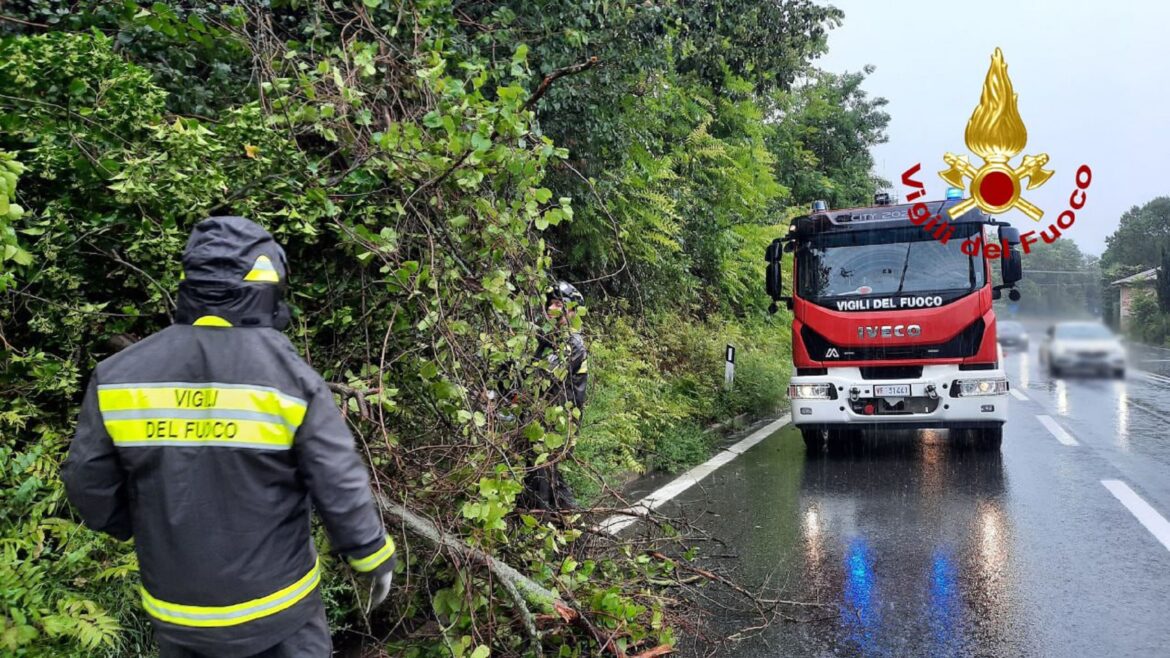 Violento temporale in Valtellina: decine di interventi dei Vigili del Fuoco, soccorsi attivati dalle 17