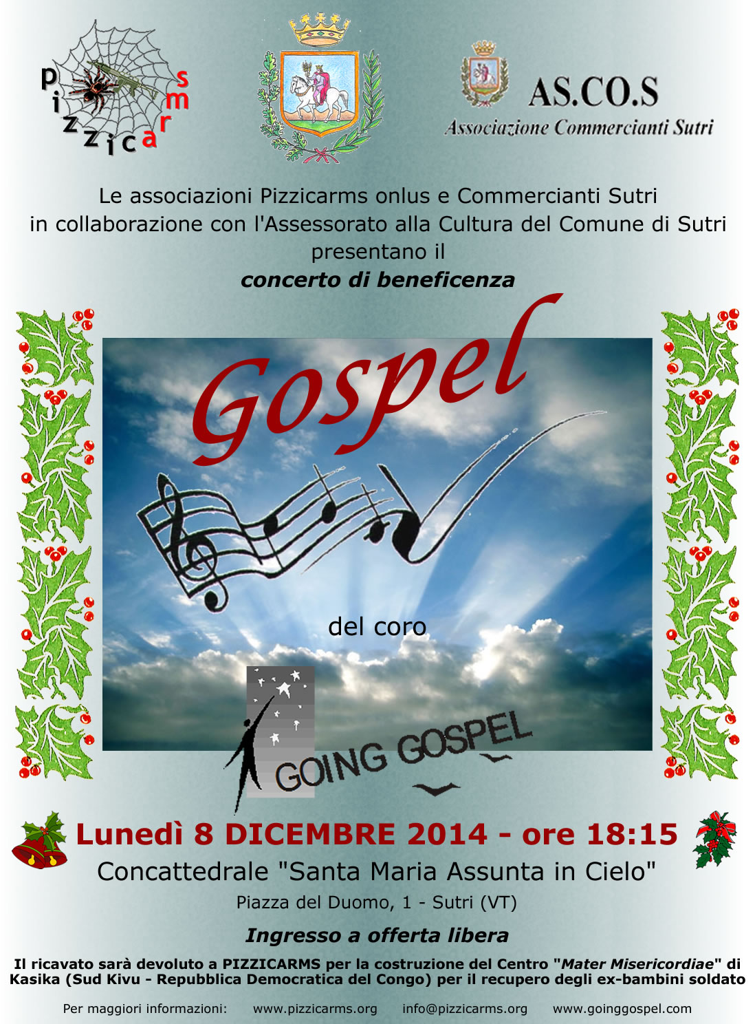Concerto Gospel di beneficenza con il coro Going Gospel